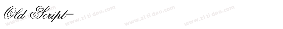 Old Script字体转换